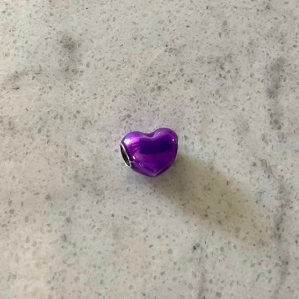 Purple heart charm.